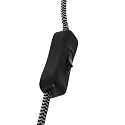 Steinhauer wall luminaire ELEGANT CLASSY with switch, with shade, with strain relief, with plug, adjustable E27 IP20, steel brushed 