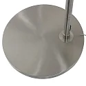 Steinhauer floor lamp SPARKLED LIGHT half round, with switch, with shade, with plug, adjustable E27 IP20, steel brushed 