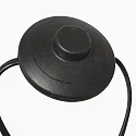Steinhauer floor lamp SPARKLED LIGHT half round, with switch, with shade, with plug, adjustable E27 IP20, black matt 