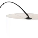 Steinhauer floor lamp SPARKLED LIGHT cylindrical, with switch, with shade, with plug, adjustable E27 IP20, black matt dimmable