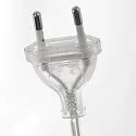 floor lamp SPARKLED LIGHT cylindrical, with switch, with shade, with plug, adjustable E27 IP20, steel brushed dimmable