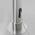 Steinhauer floor lamp SPARKLED LIGHT cylindrical, with switch, with shade, with plug, adjustable E27 IP20, steel brushed dimmable