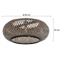 anne light & home shade K2001HS, wood, black