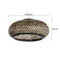 Mexlite shade K2007BS, wood, black
