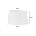 Mexlite shade KAPPEN - Ø 30CM conical, white