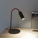Top Light table lamp NEO! TABLE (LV) with flex arm, focusable IP20, red, black matt dimmable