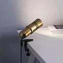 Top Light clamp lamp NEO! CLAMP (MV) adjustable, switchable, focusable IP20, brass, black matt 