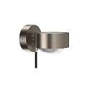 Top Light wall luminaire PUK MINI WALL + (COB LED) up / down, rotatable, without lens IP20, nickel matt dimmable