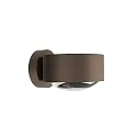 outdoor wall luminaire PUK MAXX WALL OUTDOOR up / down, rigid, without lens IP44, brown, mat dimmable