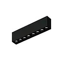 ceiling luminaire LINOO SURFACE 8.0 8 flames, square IP20, black glossy, black matt dimmable