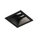 recessed spotlight PLANO 1.0 - LED 1 flame, cardanic swivelling, with wire springs IP20, mat, deep black dimmable
