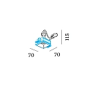 Wever & Ducré recessed spotlight STRANGE TRIMLESS CEILING REC 1.0 PAR16 1 flame, rigid, flush, with lamp socket GU10 IP20, bronze