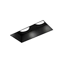 Recessed spot STRANGE 2.0 PAR16, 2x GU10 max. 12W, rotatable/swivelling, black