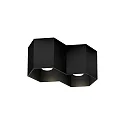 Ceiling luminaire HEXO 2.0 PAR16, 2x GU10 max. 12W, black