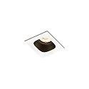 LED Recessed spot PIRRO 1.0, 1 Spot 4.5W 2700K, CRi >90, dimmable, white black