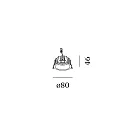 Wever & Ducré LED Recessed spot DEEP PETIT 1.0, 350mA, 18V, 6W 3000K, CRi >90, white