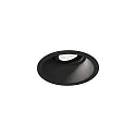 ceiling recessed luminaire DEEP ADJUST PETIT 1.0 with leaf springs, cardanic swivelling IP20, mat, deep black dimmable