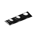 ceiling recessed luminaire STRANGE PETIT TRIMLESS 3.0 square, flush, cardanic swivelling IP20, mat, deep black dimmable