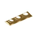 recessed luminaire STRANGE PETIT TRIMLESS 3.0 3 flames IP20, champagner 22,4W 1610lm 3000K 31° CRI 90