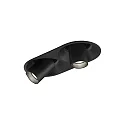 LED Recessed spot BLIEK ROUND PETIT 2.0, 2 flames, 700mA, 3000K, CRi >90, rotatable, swivelling, black