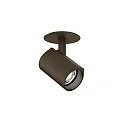 ceiling luminaire CENO 1.0 with leaf springs, cardanic swivelling, semi flush IP20, bronze dimmable