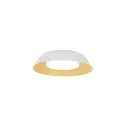 LED Wall /Ceiling luminaire TOWNA 1.0, IP44, Ø 25.4cm, 3000K, dimmable, white gold