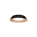 LED Wall /Ceiling luminaire TOWNA 1.0, IP44, Ø 25.4cm, 2700K, dimmable, black copper