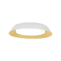 LED Wall /Ceiling luminaire TOWNA 2.0, IP44, Ø 37.1cm, 2700K, dimmable, white gold
