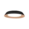 LED Wall /Ceiling luminaire TOWNA 2.0, IP44, Ø 37.1cm, 2700K, dimmable, black copper