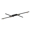 ceiling luminaire TRACE GRID 2.0 up / down, direct / indirect IP20, champagner, mat, deep black dimmable