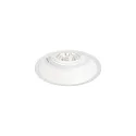 recessed spotlight DEEP 1.0 1 flame, rigid, with wire springs IP20, mat, traffic white dimmable