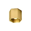 ceiling luminaire HEXO CEILING SURF 1.0 1 flame IP20, gold dimmable
