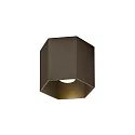 ceiling luminaire HEXO CEILING SURF 1.0 1 flame IP20, bronze dimmable