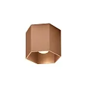 ceiling luminaire HEXO CEILING SURF 1.0 DALI controllable IP20, copper dimmable