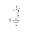 Wever & Ducré 1-phase pendant luminaire ODREY ON TRACK 1.2 incl. 1-phase adapter GU10 IP20, gold