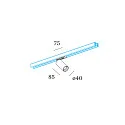 Wever & Ducré 1-phase spot PILLO ON TRACK 1.0 swivelling GU10 IP20, black matt