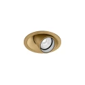 recessed spotlight QITO 1.0 round, cardanic IP20, champagner, brushed dimmable