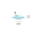 Wever & Ducré recessed spotlight QITO TRIMLESS 1.0 current constant, adjustable, flush