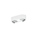 surface spotlight QITO 2.0 2 flames, cardanic IP20, white matt dimmable