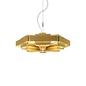 Pendant luminaire J.J.W. 04, shade Ø 56cm / height 20cm, 6x E27, aluminum, gold