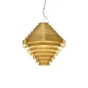 Pendant luminaire J.J.W. 05, shade Ø 44.5cm / height 44.5cm, 3x E27, aluminum, gold