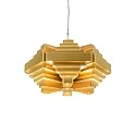 Pendant luminaire J.J.W. 042, shade Ø 56cm / height 33cm, 6x E27, aluminum, gold