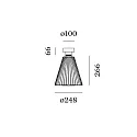 Wever & Ducré ceiling luminaire WIRO 1.0 CONE CEILING SURF E27 IP20, rust 