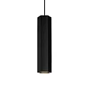 LED Pendant luminaire HEXO MULTI 3.0, 6W 3000K, CRi >90, without canopy, black