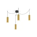 Pendant luminaire RAY MULTI 2.0 PAR16, GU10 max. 12W, gold