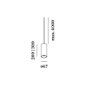 Wever & Ducré Pendant luminaire RAY MULTI 2.0 PAR16, GU10 max. 12W, white