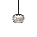 Wever & Ducré pendant luminaire WETRO 2.0 1 flame Dim-To-Warm IP20, smoky colour dimmable