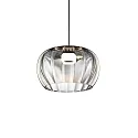 Wever & Ducré pendant luminaire WETRO 3.0 1 flame, Dim-To-Warm IP20, smoky colour dimmable