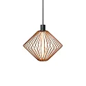 pendant luminaire WIRO 1.1 DIAMOND CEILING SUSP E27 IP20, copper 