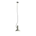 Pendant luminaire ROOMOR 1.0, E27, 250cm, cement grey, with shade 1.0, cement grey white